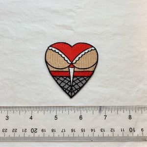 Heart Shaped Booty Sew On Patch